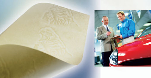 Eagle Watermark and thread Certificate of Origin Paper