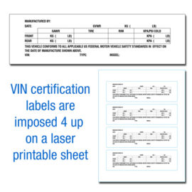 VIN Certification Labels